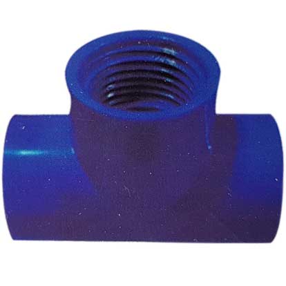 In-House Blue PVC Threaded Tee